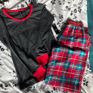 NWT Bebe sleep set (top & bottom) - size Small